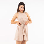 Vestido Halter  Luciana Nude