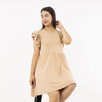 Vestido Corto Beige Maria